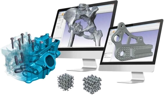 A wide range of parts being processed with Polygonica
